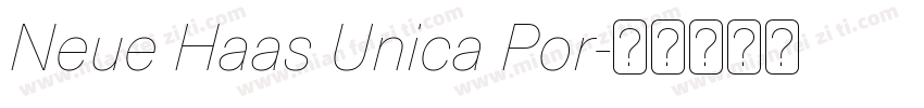 Neue Haas Unica Por字体转换